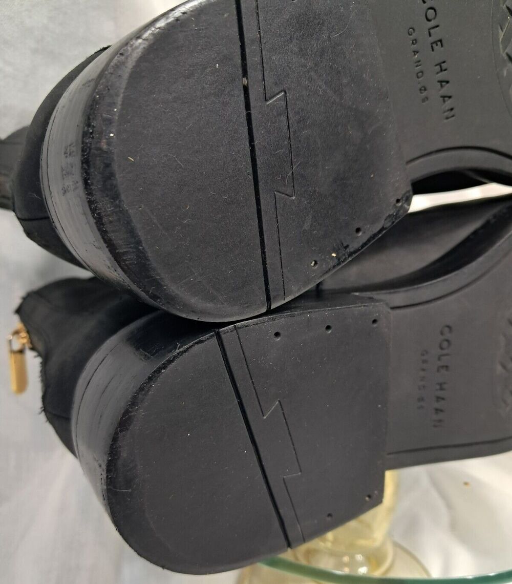 Cole Haan Women's Reid Waterproof Suede Black Ankle Boot 7.5 - Picture 10 of 14